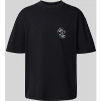Pegador Oversized T-Shirt mit Label-Print Modell 'Nuevo' in Black, Größe XXL von Pegador
