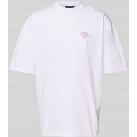 Pegador Oversized T-Shirt mit Label-Print Modell 'SYDON' in Weiss, Größe L von Pegador