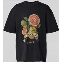 Pegador Oversized T-Shirt mit Label-Print in Black, Größe XXL von Pegador