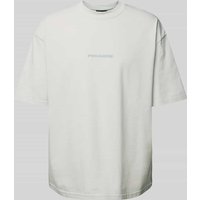 Pegador Oversized T-Shirt mit Label-Print in Hellgrau, Größe XL von Pegador