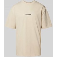 Pegador Oversized T-Shirt mit Label-Print in Sand, Größe L von Pegador