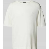 Pegador Oversized T-Shirt mit Label-Stitching Modell 'Casan' in Ecru, Größe M von Pegador
