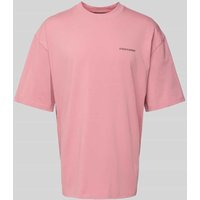 Pegador Oversized T-Shirt mit Label-Stitching in Altrosa, Größe S von Pegador