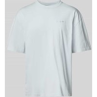 Pegador Oversized T-Shirt mit Label-Stitching in Hellblau, Größe S von Pegador
