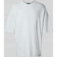Pegador Oversized T-Shirt mit Label-Stitching in Hellblau, Größe XXL von Pegador