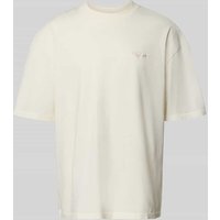 Pegador Oversized T-Shirt mit Label-Stitching in Offwhite, Größe M von Pegador