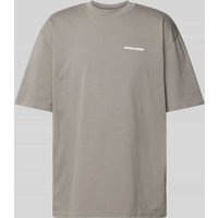 Pegador Oversized T-Shirt mit Logo in Mittelgrau, Größe L von Pegador