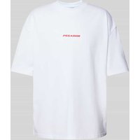 Pegador Oversized T-Shirt mit Logo in Weiss, Größe L von Pegador