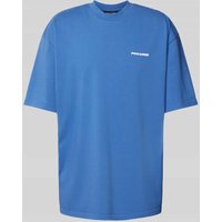 Pegador Oversized T-Shirt mit Logo und Rundhalsausschnitt in Blau, Größe M von Pegador