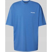 Pegador Oversized T-Shirt mit Logo und Rundhalsausschnitt in Blau, Größe XL von Pegador