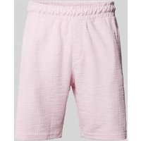 Pegador Regular Fit Sweatshorts mit Label-Detail Modell 'LIBCO' in Pink, Größe XL von Pegador