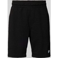 Pegador Regular Fit Sweatshorts mit Label-Stitching Modell 'LIBCO' in Black, Größe M von Pegador