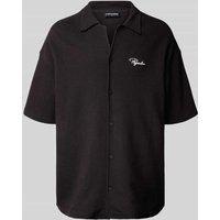 Pegador Relaxed Fit Freizeithemd mit Label-Stitching Modell 'SIGNAR' in Black, Größe M Pegador Relaxed Fit Freizeithemd mit Label-Stitching Modell 'SIGNAR' in Black, Größe M von Pegador