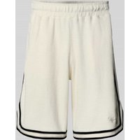 Pegador Relaxed Fit Sweatshorts mit Strukturmuster Modell 'Barkan' in Offwhite, Größe XS von Pegador