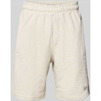 Pegador Shorts mit Label-Stitching Modell 'LIBCO' in Offwhite, Größe M von Pegador