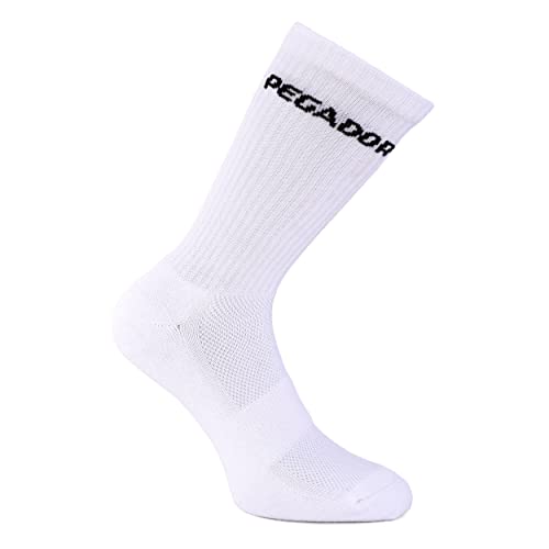 Pegador Side Logo Socken Herren (as3, numeric, numeric_39, numeric_42, regular, regular, white) von Pegador