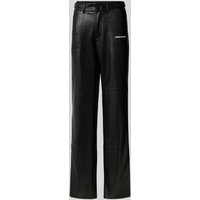 Pegador Stoffhose mit Label-Print Modell 'LISTON' in Black, Größe XL von Pegador