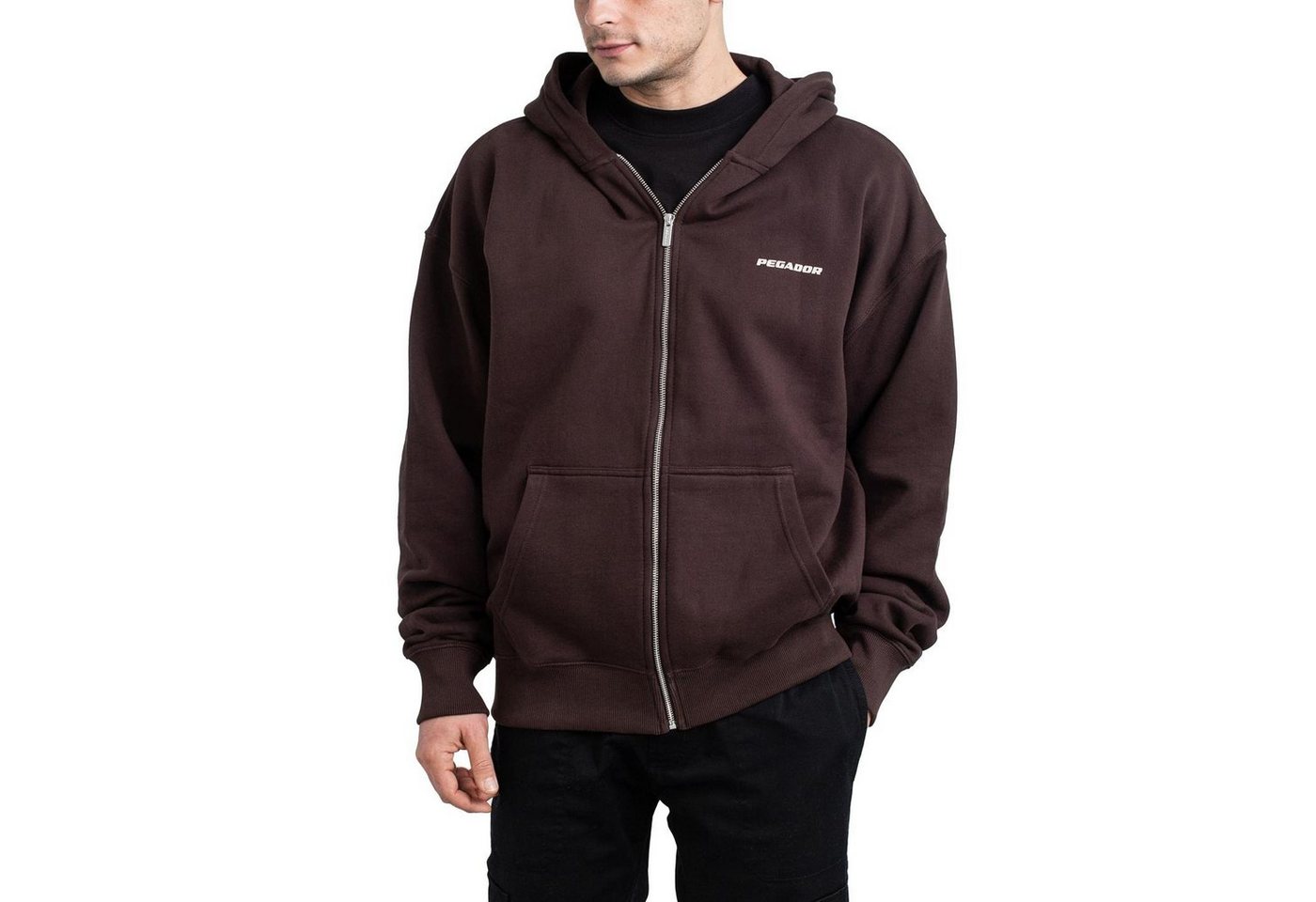 Pegador Sweatjacke Pegador Colne Logo Oversized Zip Hoodie von Pegador