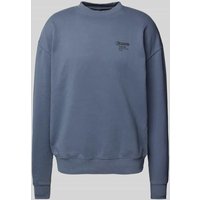 Pegador Sweatshirt mit Label-Print in Bleu, Größe XL von Pegador