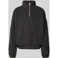 Pegador Sweatshirt mit Stehkragen in Anthrazit, Größe S von Pegador