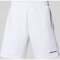 Pegador Sweatshorts mit Logo und elastischem Bund in Weiss, Größe M von Pegador