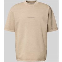 Pegador T-Shirt mit Label-Print in Beige, Größe M von Pegador