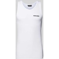 Pegador Tanktop in Ripp-Optik in Weiss, Größe L von Pegador