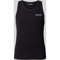 Pegador Tanktop mit Label-Stitching in Black, Größe XXL von Pegador