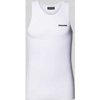 Pegador Tanktop mit Label-Stitching in Weiss, Größe M von Pegador