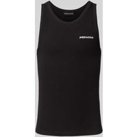 Pegador Tanktop mit gerippten Abschlüssen in Black, Größe XS von Pegador