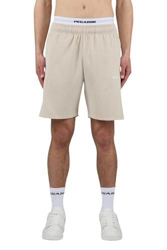 Pegador Tray Plissee Short Herren Light beige L von Pegador