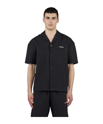 Pegador Troy Plissee Summer Shirt Hemd Black L von Pegador