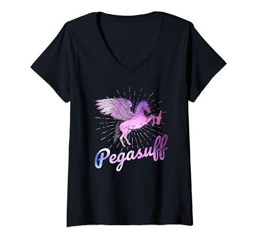 Damen Pegasuff Shirt Junggesellinnenabschied Motiv Bier Party T-Shirt mit V-Ausschnitt von Pegasuff Motiv