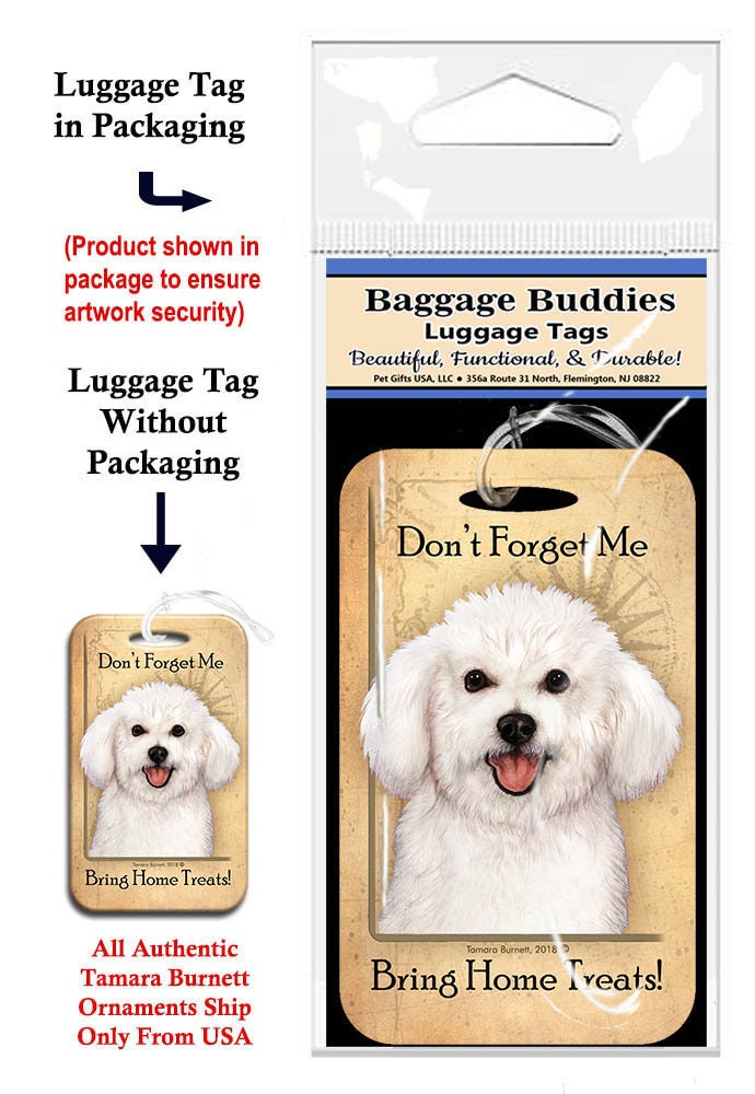Baggage Buddies Gepäckanhänger Bichon Frise Baggage Buddies Gepäckanhänger Bichon Frise von PegasusPetsCo