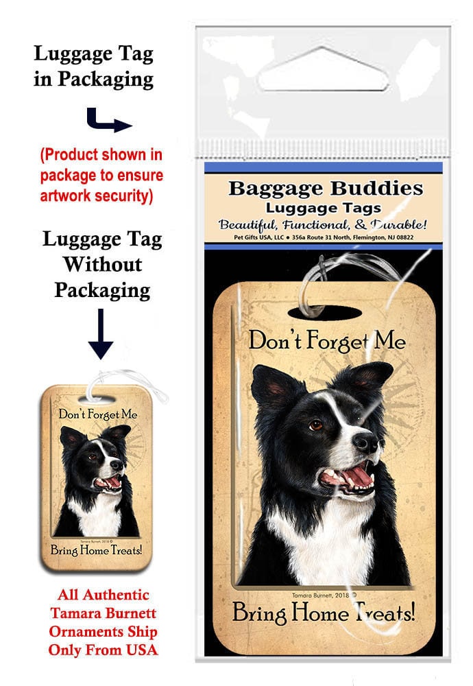 Baggage Buddies Gepäckanhänger Border Collie Baggage Buddies Gepäckanhänger Border Collie von PegasusPetsCo