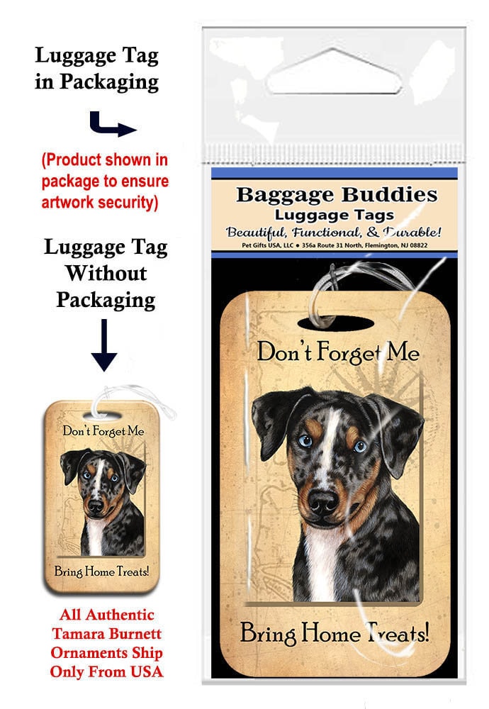 Baggage Buddies Gepäckanhänger Catahoula Leopard Hund von PegasusPetsCo