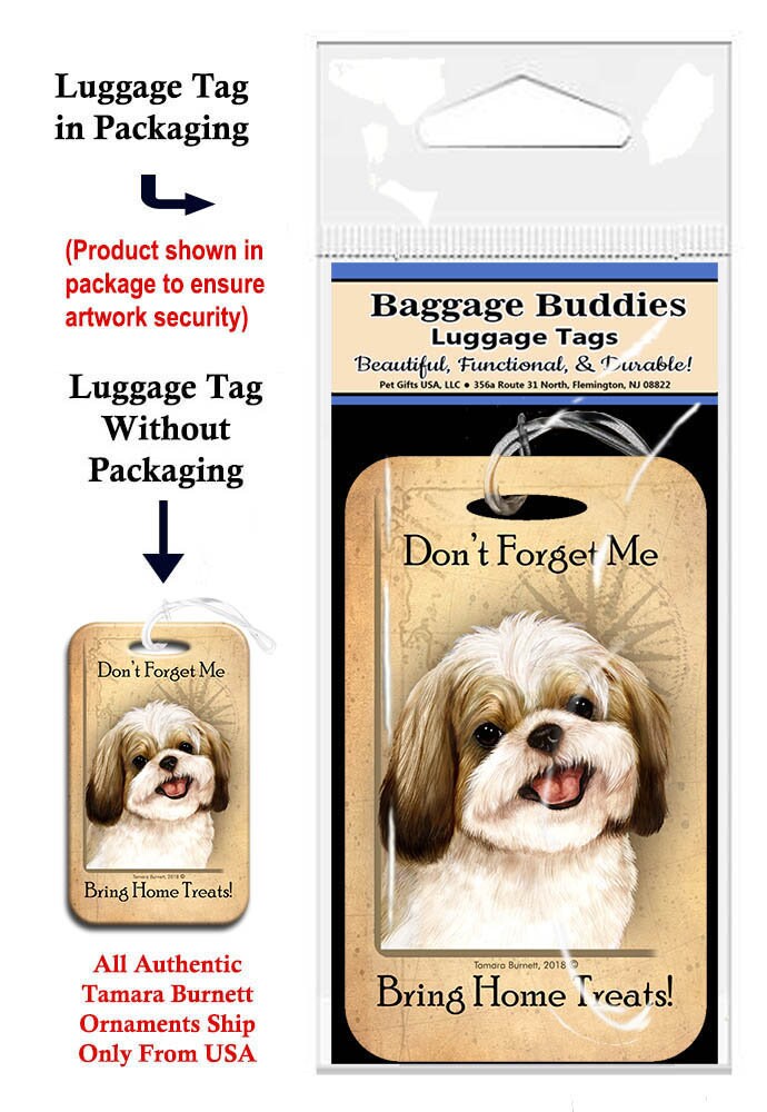 Baggage Buddies Gepäckanhänger Shih Tzu Gold Und Weiß Baggage Buddies Gepäckanhänger Shih Tzu Gold Und Weiß von PegasusPetsCo