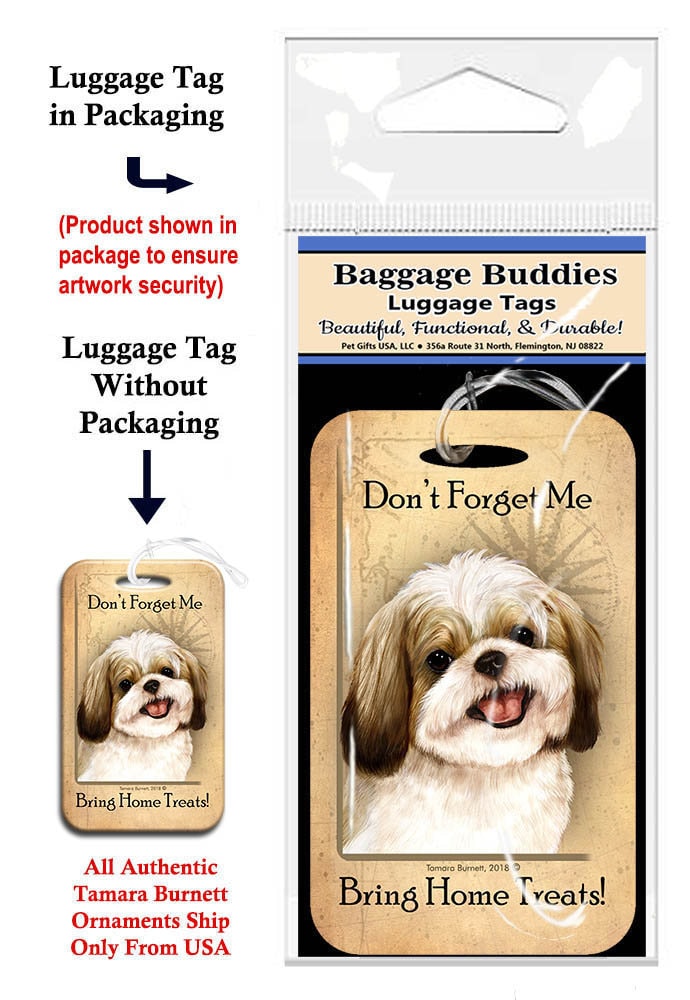 Baggage Buddies Gepäckanhänger Shih Tzu Gold Und Weiß Baggage Buddies Gepäckanhänger Shih Tzu Gold Und Weiß von PegasusPetsCo