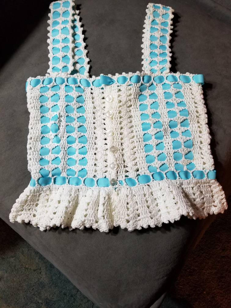 Gehäkelte Rock Und Top Im Set von PeggeDesigns