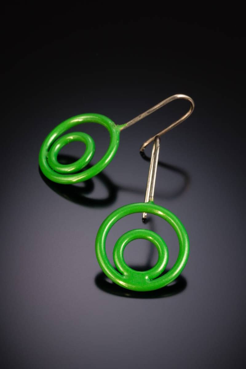 Ringe in Ohrringe - Klein von PeggyShiffrinDesigns