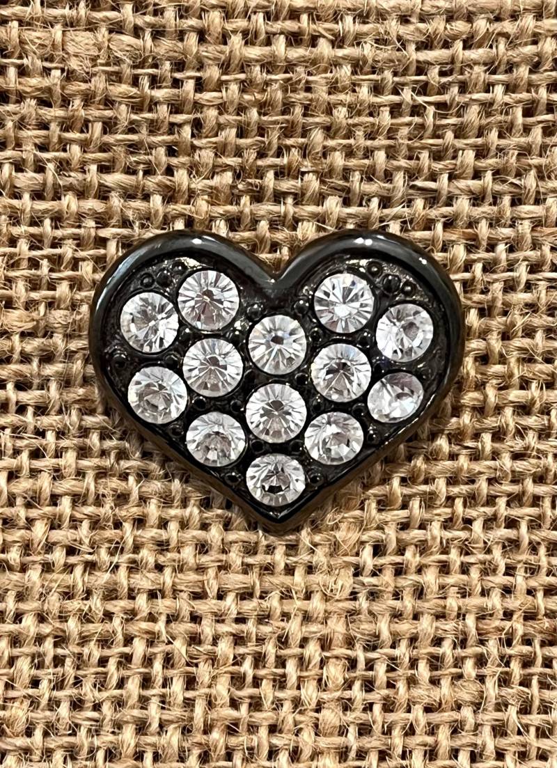 Diamanté' Herzförmige Brosche von PeggySueVintageRetro