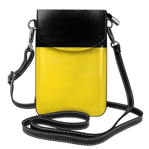 Baden-Württemberg Flagge Kleine Handy Geldbörse Blumendruck Crossbody Bag PU Leder Mini Geldbörse mit Schultergurt Sicherer Magnetverschluss von Pegqcvam