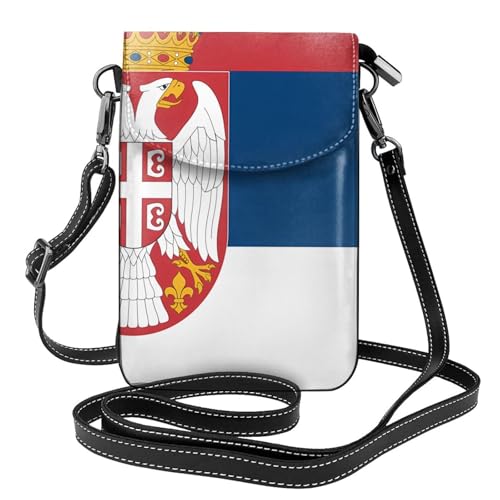 Pegqcvam Kleine Geldbörse mit Flagge von Serbien, Blumendruck, Mini-Geldbörse aus PU-Leder mit Schultergurt, sicherer Magnetverschluss. Pegqcvam Kleine Geldbörse mit Flagge von Serbien, Blumendruck, Mini-Geldbörse aus PU-Leder mit Schultergurt, sicherer Magnetverschluss. von Pegqcvam