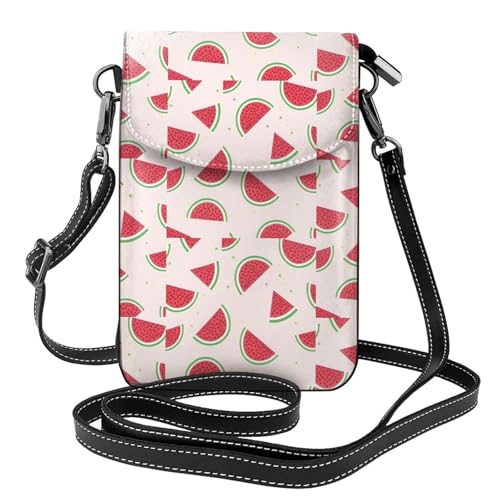 Pegqcvam Kleine Handy-Geldbörse mit Blumenmuster, PU-Leder, Mini-Geldbörse mit Schultergurt, sicherer Magnetverschluss. von Pegqcvam