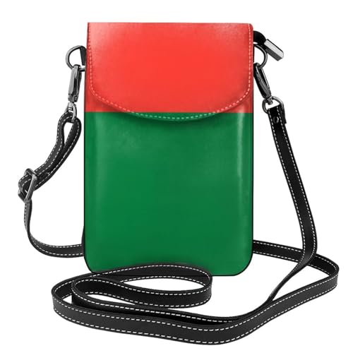 Pegqcvam Kleine Handy-Geldbörse mit Flagge von Madagaskar, Blumendruck, Mini-Geldbörse aus PU-Leder mit Schultergurt, sicherer Magnetverschluss. Pegqcvam Kleine Handy-Geldbörse mit Flagge von Madagaskar, Blumendruck, Mini-Geldbörse aus PU-Leder mit Schultergurt, sicherer Magnetverschluss. von Pegqcvam
