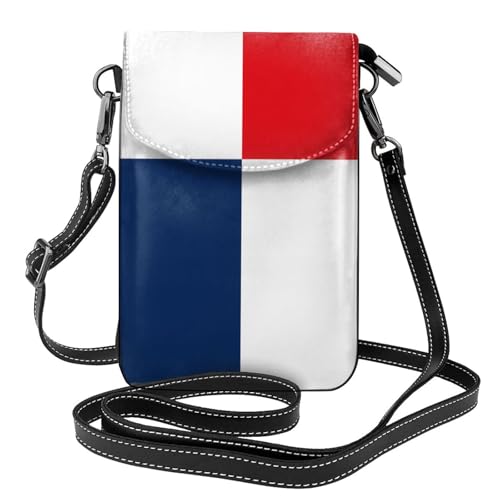 Pegqcvam Kleine Handy-Geldbörse mit Flagge von Panama, Blumendruck, Mini-Geldbörse aus PU-Leder mit Schultergurt, sicherer Magnetverschluss. von Pegqcvam