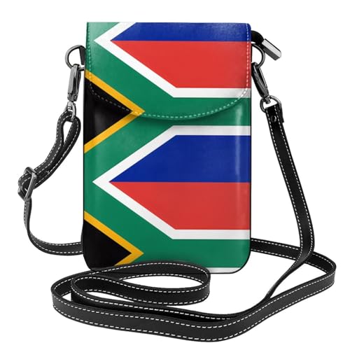 Pegqcvam Kleine Handy-Geldbörse mit Südafrika-Flagge, Blumendruck, Mini-Geldbörse aus PU-Leder mit Schultergurt, sicherer Magnetverschluss. Pegqcvam Kleine Handy-Geldbörse mit Südafrika-Flagge, Blumendruck, Mini-Geldbörse aus PU-Leder mit Schultergurt, sicherer Magnetverschluss. von Pegqcvam