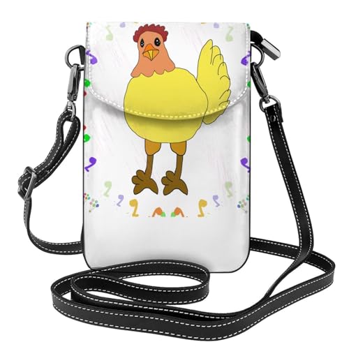Pegqcvam Singing Hen Kleine Handy-Geldbörse, Blumendruck, Umhängetasche, PU-Leder, Mini-Geldbörse mit Schultergurt, sicherer Magnetverschluss. Pegqcvam Singing Hen Kleine Handy-Geldbörse, Blumendruck, Umhängetasche, PU-Leder, Mini-Geldbörse mit Schultergurt, sicherer Magnetverschluss. von Pegqcvam