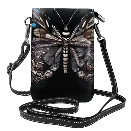 Science Butterfly Kleine Handy-Geldbörse, Blumendruck, Umhängetasche, PU-Leder, Mini-Geldbörse mit Schultergurt, sicherer Magnetverschluss. Science Butterfly Kleine Handy-Geldbörse, Blumendruck, Umhängetasche, PU-Leder, Mini-Geldbörse mit Schultergurt, sicherer Magnetverschluss. von Pegqcvam