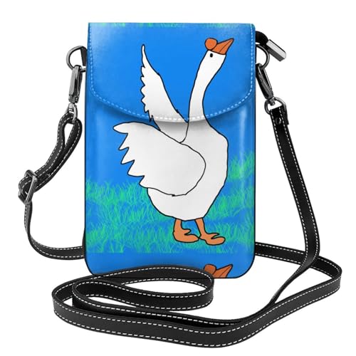 White Goose Spread Its Wings Kleine Handy-Geldbörse, Blumendruck, Umhängetasche, PU-Leder, Mini-Geldbörse mit Schultergurt, sicherer Magnetverschluss. White Goose Spread Its Wings Kleine Handy-Geldbörse, Blumendruck, Umhängetasche, PU-Leder, Mini-Geldbörse mit Schultergurt, sicherer Magnetverschluss. von Pegqcvam